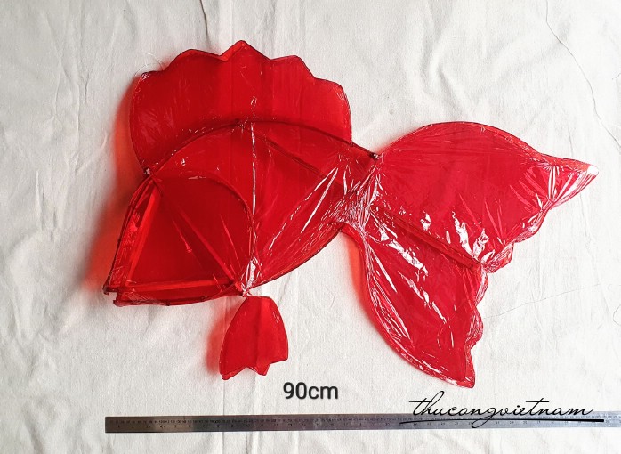 Lồng đèn giấy kiếng trơn cá đại đầu liền (90-100cm)